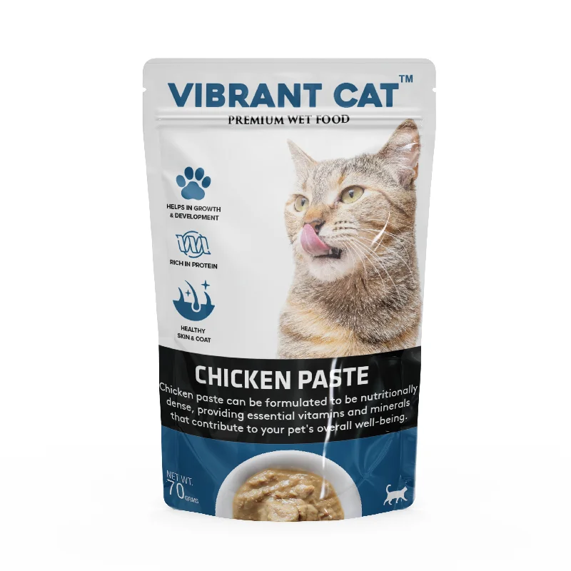 Vibrant Cat Wet Food Chicken Paste (PACK OF 15)