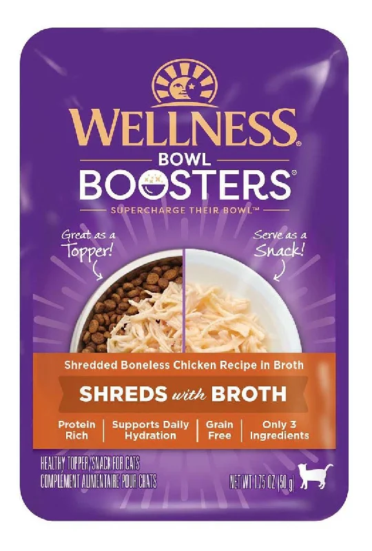 Wellness Cat Shredded Chicken Bowl Boosters 1.75oz