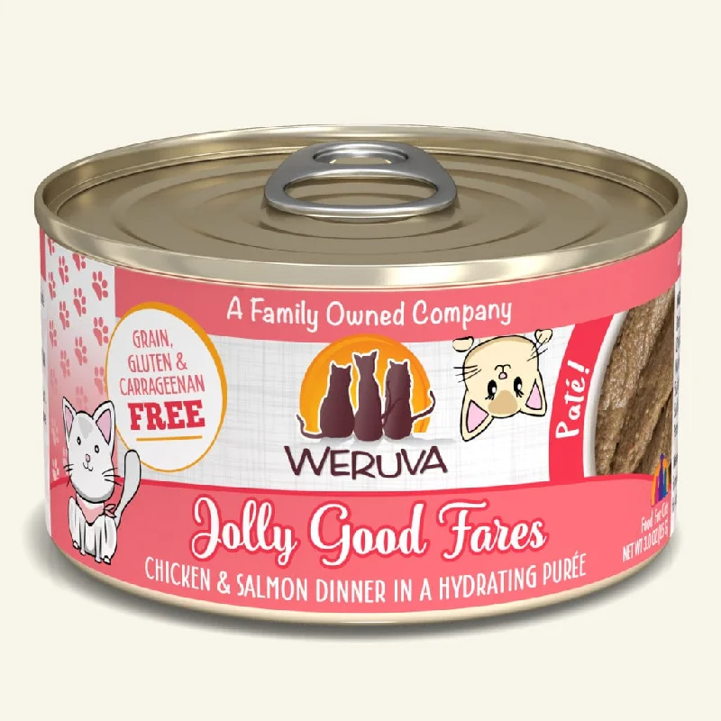 Weruva Jolly Good Fares Chicken & Salmon Dinner Pate for Cats - 3 oz.