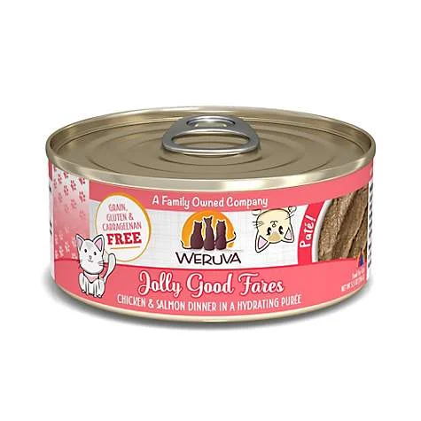 Weruva Jolly Good Fares Chicken & Salmon Dinner Pate for Cats - 5.5 oz.