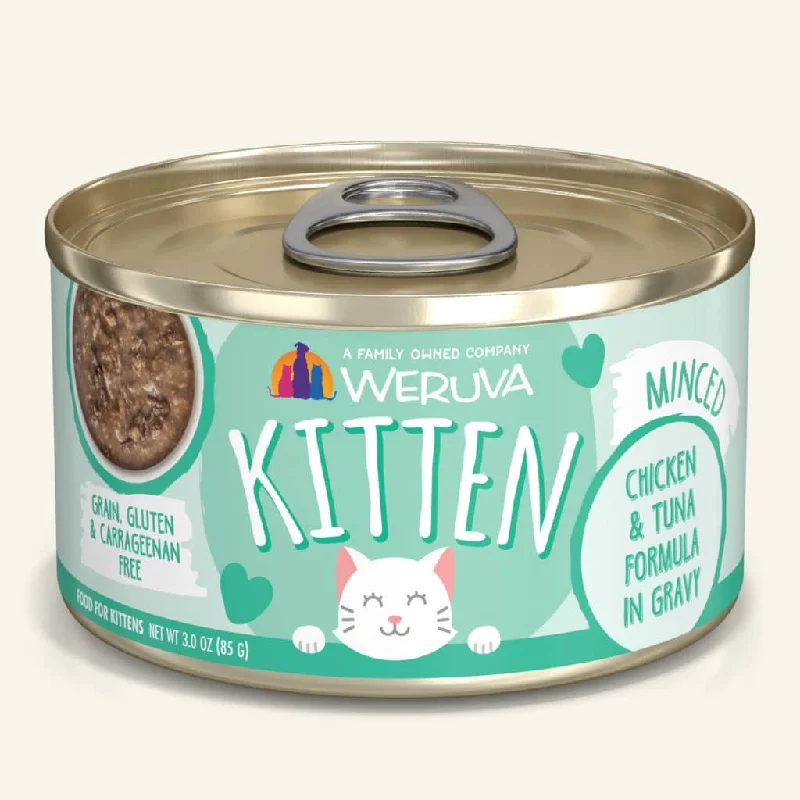 Weruva Kitten Minced Chicken & Tuna Formula in Gravy - 3 oz.