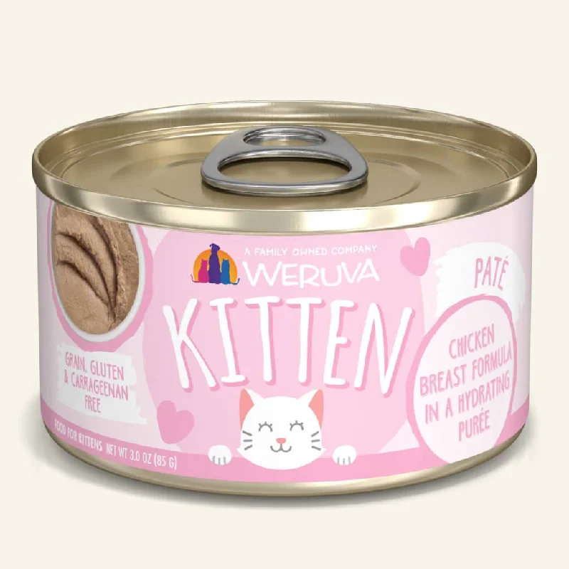 Weruva Kitten Chicken Breast Pate in Hydrating Puree Formula - 3 oz.