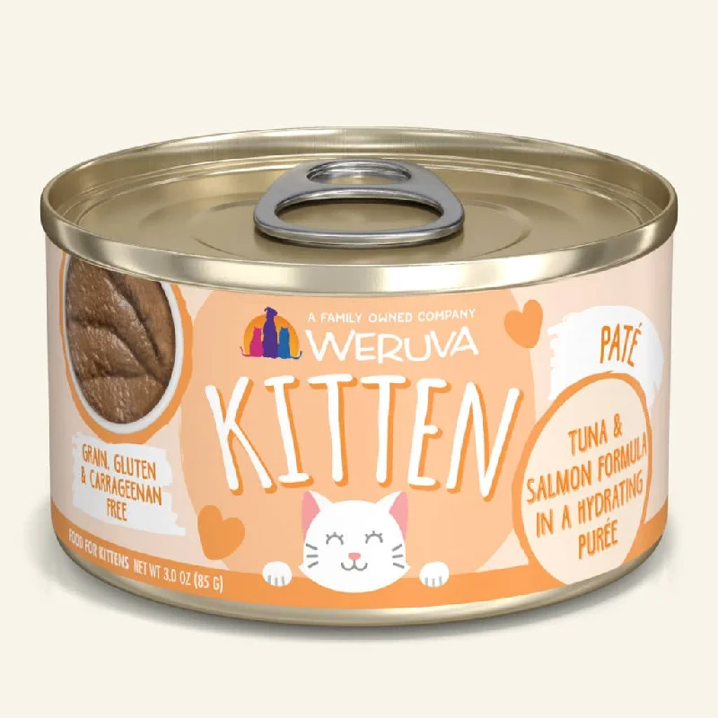 Weruva Kitten Pate Tuna & Salmon in Hydrating Puree Formula - 3 oz.