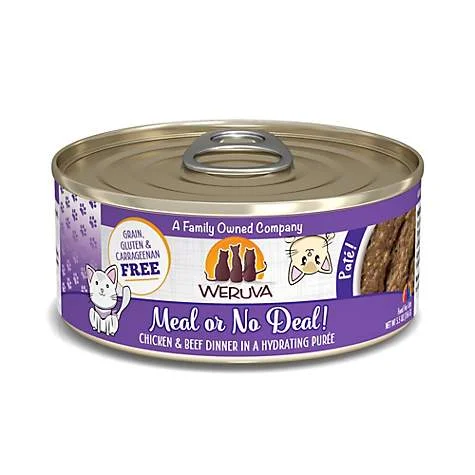 Weruva Meal or No Deal! Chicken & Beef Dinner Pate for Cats - 5.5 oz.