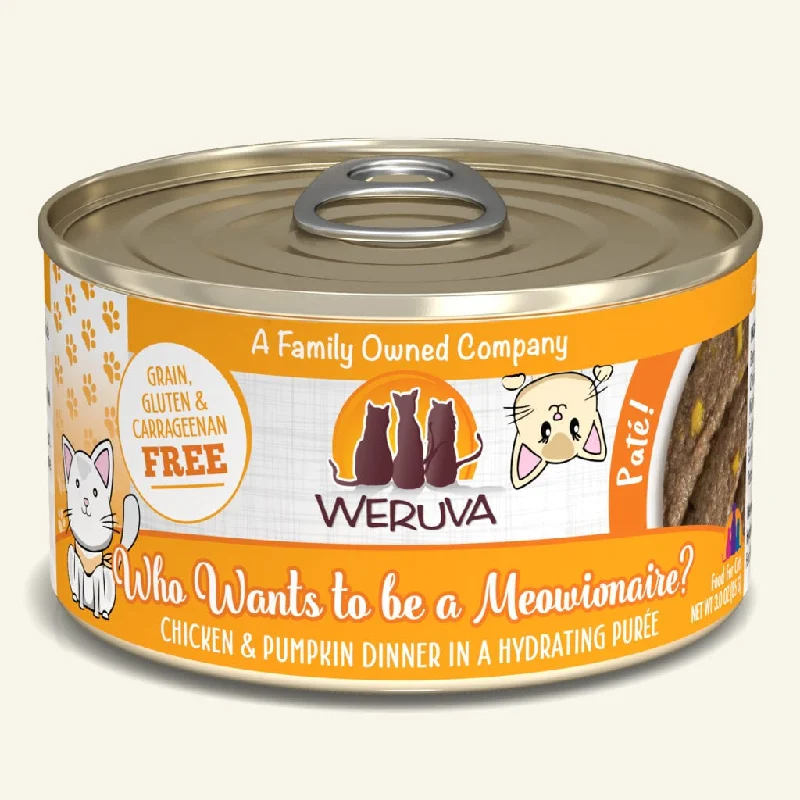 Weruva Who wants to be a Meowionaire? Chicken & Pumpkin Dinner Pate for Cats - 3 oz.