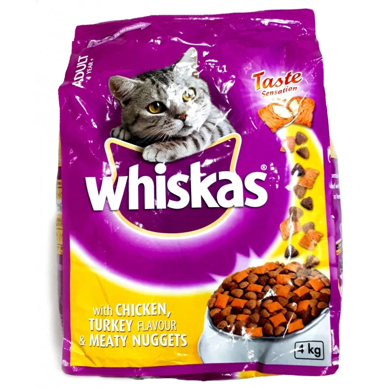 Whiskas - 4kg Chicken & Turkey Cat Food