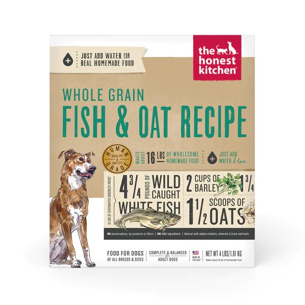 Whole Grain Fish & Oat - Dehydrated/Air-Dried Dog Food - The Honest Kitchen