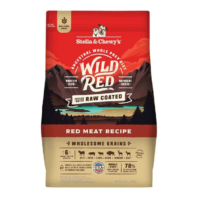 Wild Red Raw Coated Wholesome Grains Red Meat Recipe