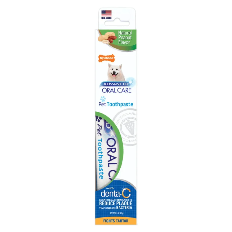 Advanced Oral Care - Dog Toothpaste - Natural Peanut Flavor - 2.5 oz