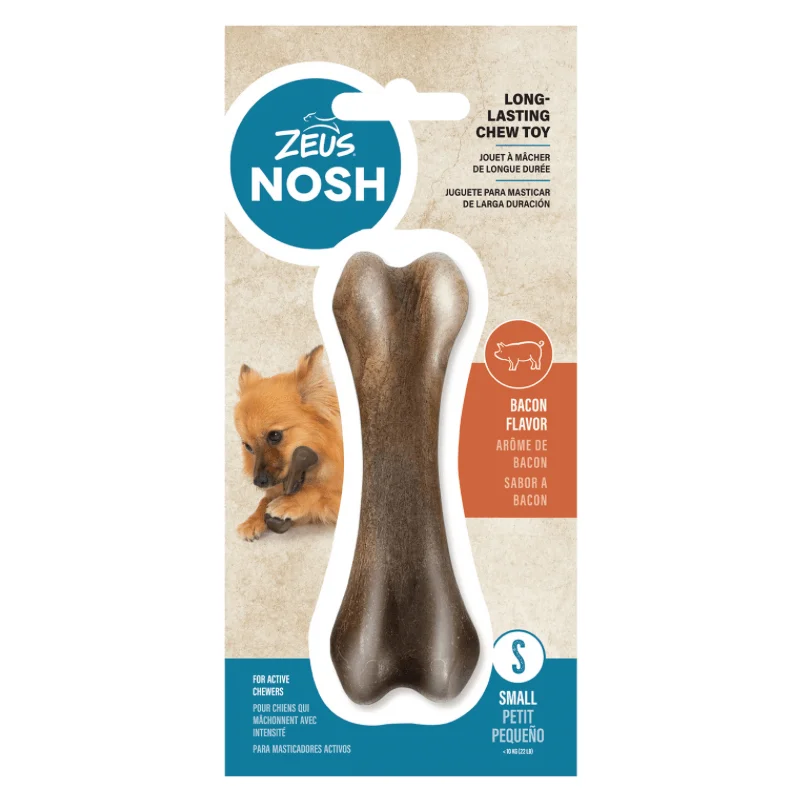 Long-Lasting Dog Chewing Toy, NOSH STRONG - Bacon Flavor