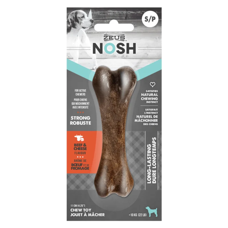 Long-Lasting Dog Chewing Toy, NOSH STRONG - Beef & Cheese Flavor