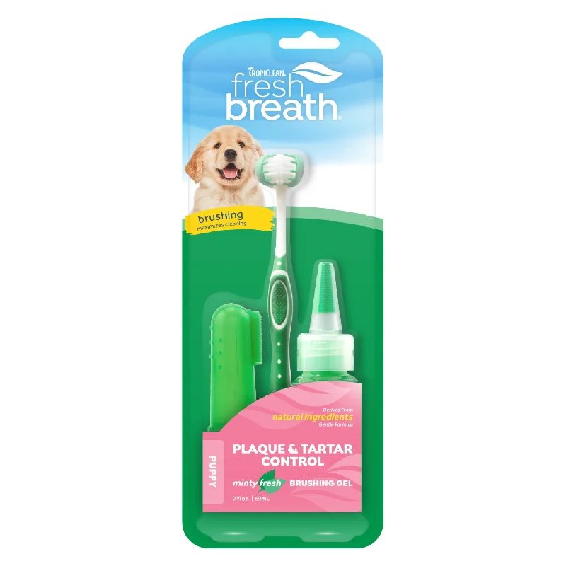 Dog Dental Health - FRESH BREATH - Oral Care Kit - Puppy