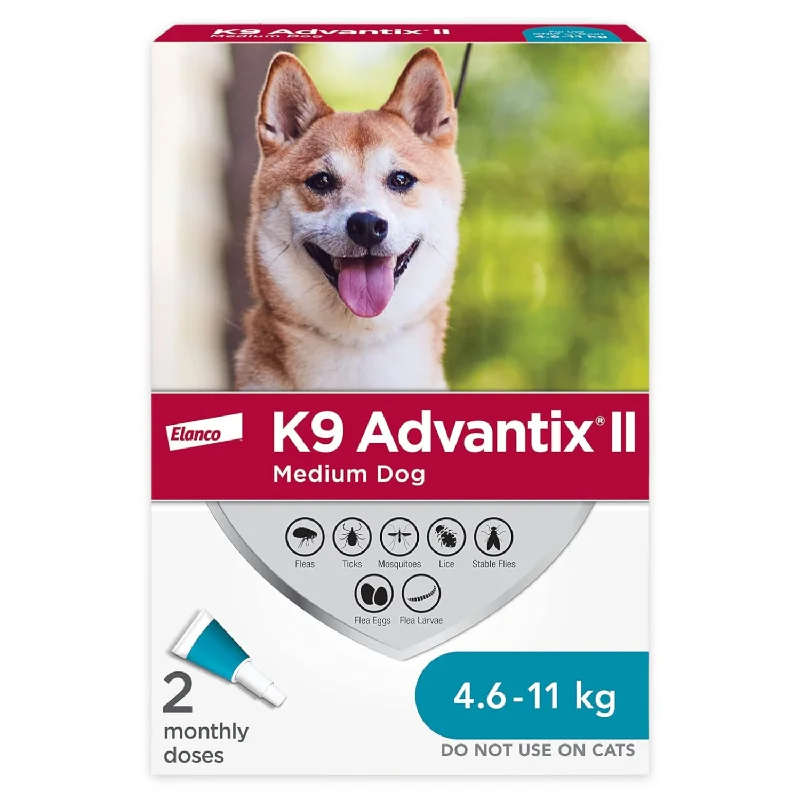 K9 Advantix II, Vet-Recommended Flea Treatment & Prevention For Medium Dogs (4.6-11 kg)