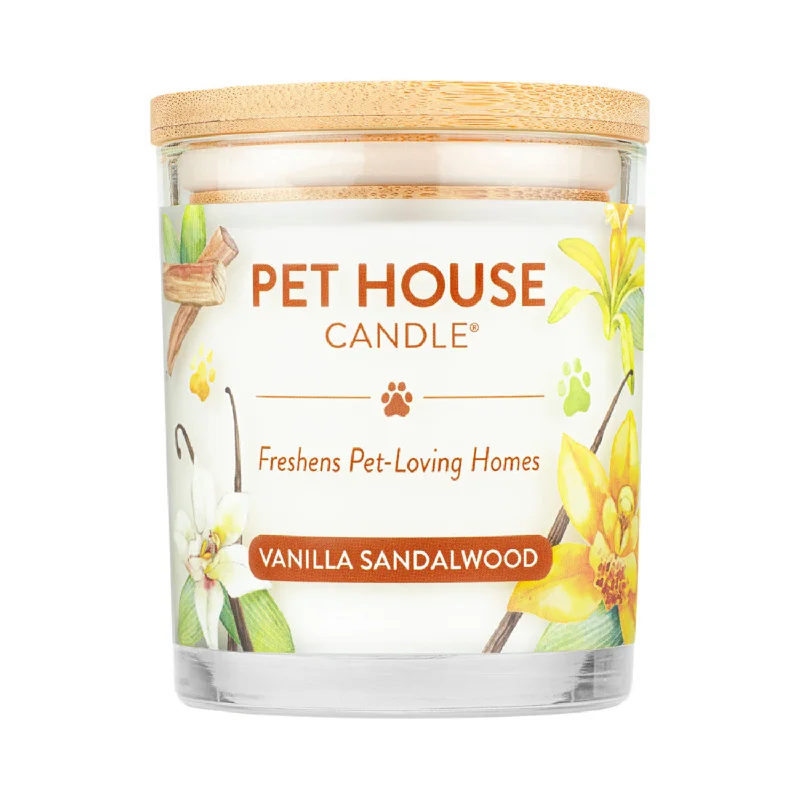 100% Plant-Based Wax Candle, Vanilla Sandalwood - 9 oz