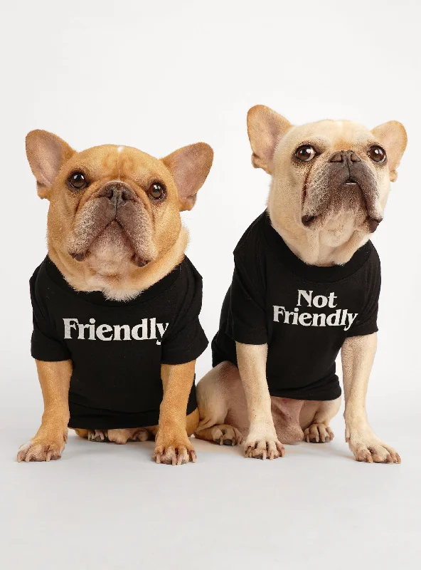 Friendly + Not Friendly (2-Pack) Dog Tee